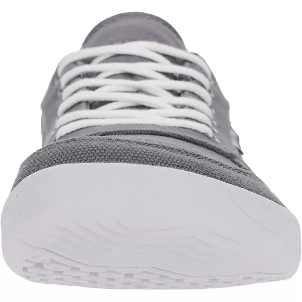 imageWHITIN Mens Wide Toe Box Barefoot Shoes  Canvas Minimalist Sneakers  Zero Drop SoleW882  Grey White