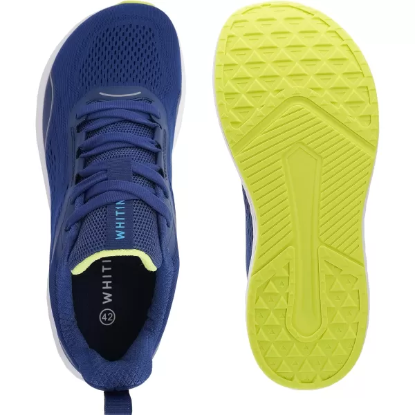 imageWHITIN Mens Zero Drop Running Shoes  Wide Toe BoxBlue