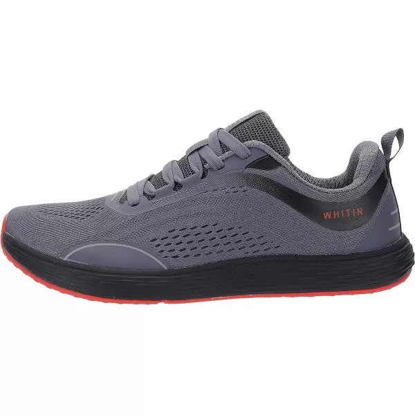 imageWHITIN Mens Zero Drop Running Shoes  Wide Toe BoxGrey