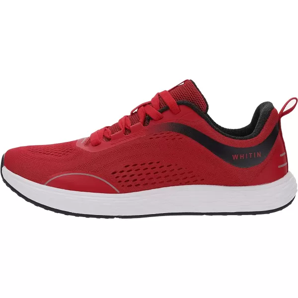 imageWHITIN Mens Zero Drop Running Shoes  Wide Toe BoxRed