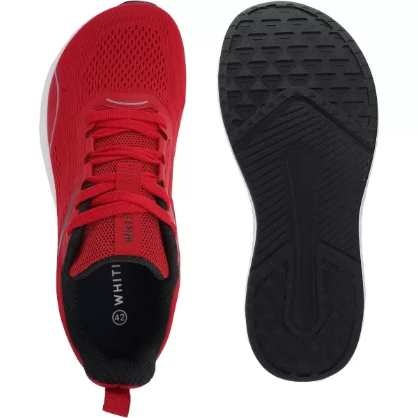imageWHITIN Mens Zero Drop Running Shoes  Wide Toe BoxRed