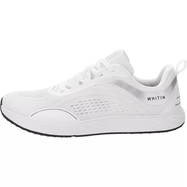 imageWHITIN Mens Zero Drop Running Shoes  Wide Toe BoxWhite