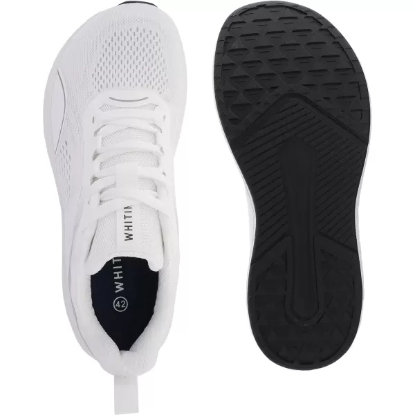 imageWHITIN Mens Zero Drop Running Shoes  Wide Toe BoxWhite