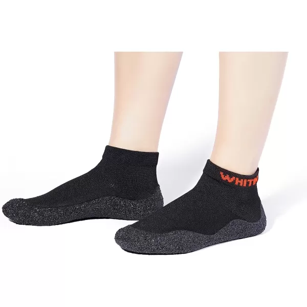 imageWHITIN Minimalist Barefoot Sock Shoes for Women and Men  Ecofriendlier Water Shoes  MultiPurpose amp Ultra PortableBlack