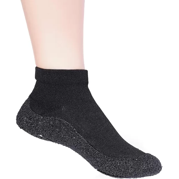 imageWHITIN Minimalist Barefoot Sock Shoes for Women and Men  Ecofriendlier Water Shoes  MultiPurpose amp Ultra PortableBlack