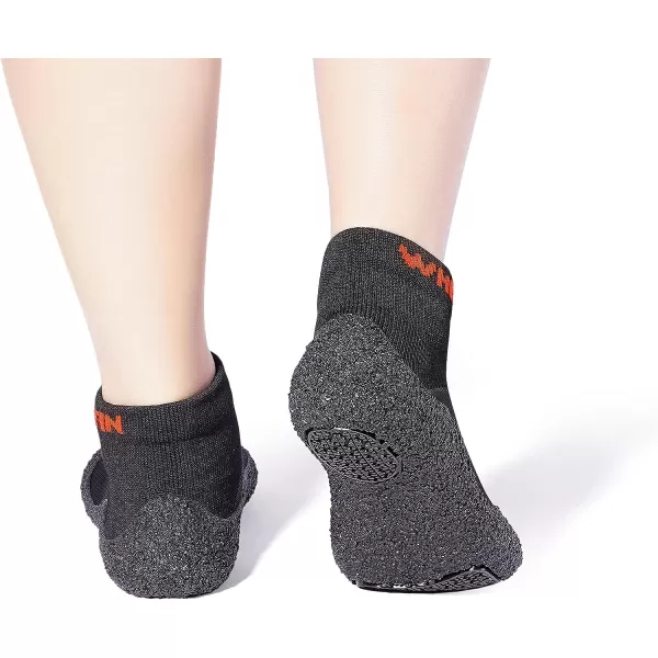 imageWHITIN Minimalist Barefoot Sock Shoes for Women and Men  Ecofriendlier Water Shoes  MultiPurpose amp Ultra PortableBlack