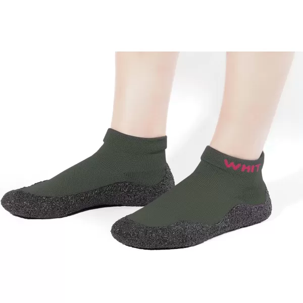 imageWHITIN Minimalist Barefoot Sock Shoes for Women and Men  Ecofriendlier Water Shoes  MultiPurpose amp Ultra PortableGreen