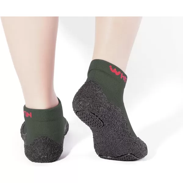 imageWHITIN Minimalist Barefoot Sock Shoes for Women and Men  Ecofriendlier Water Shoes  MultiPurpose amp Ultra PortableGreen
