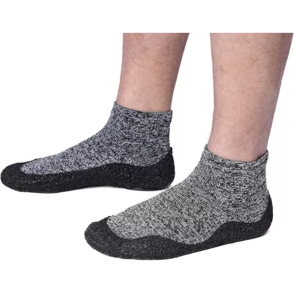imageWHITIN Minimalist Barefoot Sock Shoes for Women and Men  Ecofriendlier Water Shoes  MultiPurpose amp Ultra PortableGrey Black