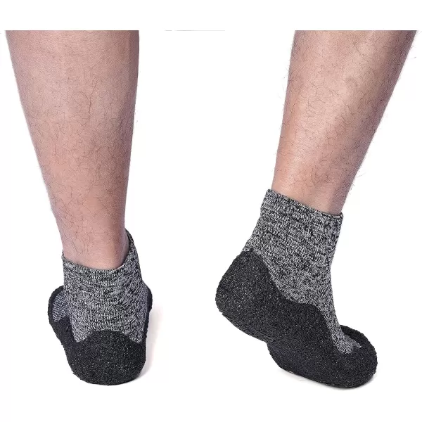 imageWHITIN Minimalist Barefoot Sock Shoes for Women and Men  Ecofriendlier Water Shoes  MultiPurpose amp Ultra PortableGrey Black