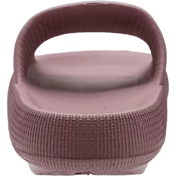 imageWHITIN Pillow Slippers for Women Non Slip  Cushioned Thick Sole Slides  Quick Drying Bathroom SandalsBlush