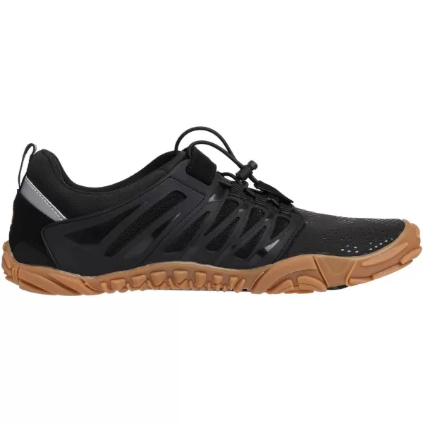 imageWHITIN Womens Barefoot amp Minimalist Shoe  Zero Drop Sole  Trail RunnerW30  BlackGum