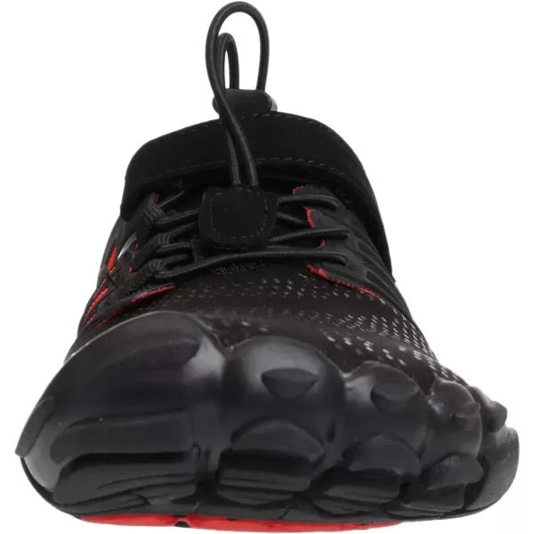 imageWHITIN Womens Barefoot amp Minimalist Shoe  Zero Drop Sole  Trail RunnerW30  BlackRed