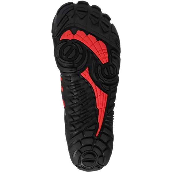 imageWHITIN Womens Barefoot amp Minimalist Shoe  Zero Drop Sole  Trail RunnerW30  BlackRed