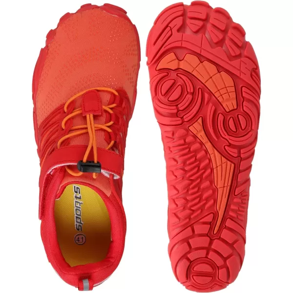 imageWHITIN Womens Barefoot amp Minimalist Shoe  Zero Drop Sole  Trail RunnerW30  Orange