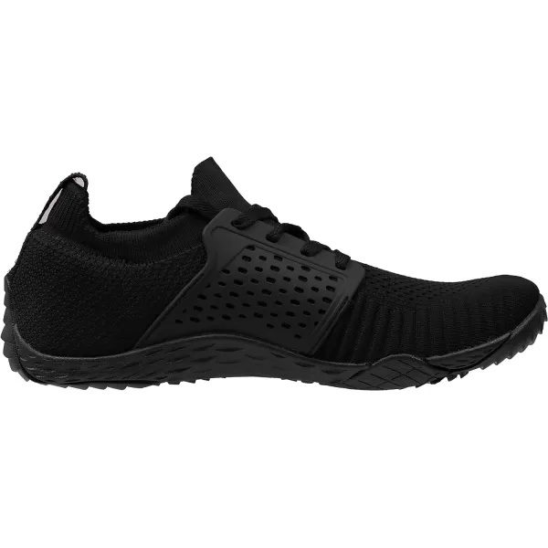 imageWHITIN Womens Barefoot amp Minimalist Shoe  Zero Drop Sole  Trail RunnerW63  All Black