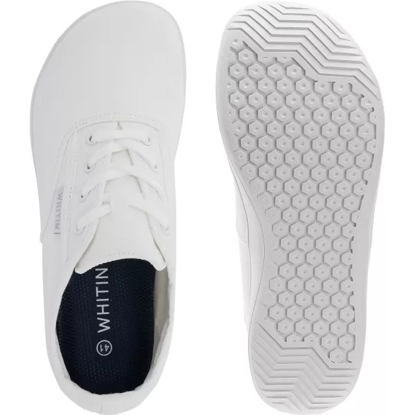imageWHITIN Womens Canvas Minimalist Barefoot Sneakers Extra Wide Toe Box Zero Drop Sole Shoes Ladies Width Fit Minimus Size 7 7W Flat Tenis Walking Breathable Sport Trainer Fitness Indoor Female White 37WHITIN Womens Canvas Minimalist Barefoot Sneakers Extra Wide Toe Box Zero Drop Sole Shoes Ladies Width Fit Minimus Size 7 7W Flat Tenis Walking Breathable Sport Trainer Fitness Indoor Female White 37