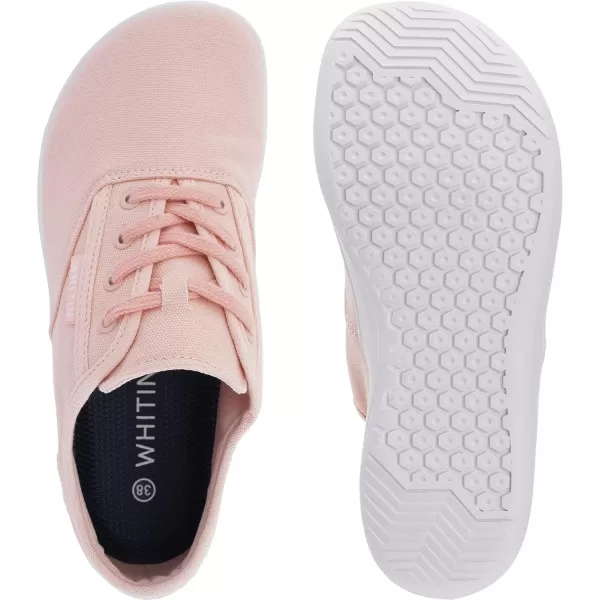 imageWHITIN Womens Canvas Minimalist Barefoot Sneakers Extra Wide Toe Box Zero Drop Sole Shoes Ladies Width Fit Minimus Size 95 95W Flat Lightweight Jogging Workout Training Gym Walking Female Pink 41WHITIN Womens Canvas Minimalist Barefoot Sneakers Extra Wide Toe Box Zero Drop Sole Shoes Ladies Width Fit Minimus Size 95 95W Flat Lightweight Jogging Workout Training Gym Walking Female Pink 41