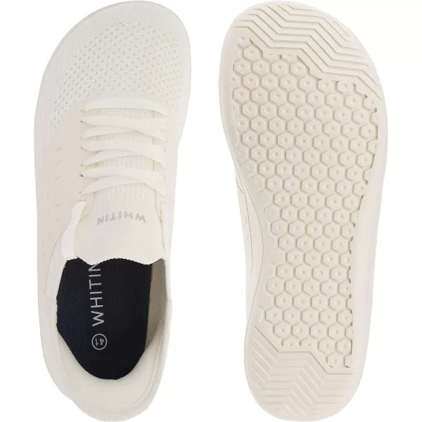 imageWHITIN Womens Hands Free Slip Ins  Wide Barefoot Shoes with Zero Drop SoleBeige