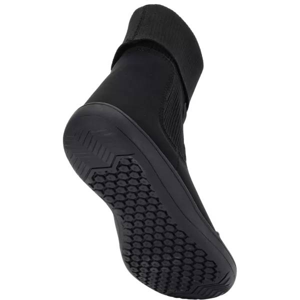 imageWHITIN Womens Minimalist Barefoot Chelsea Boots  Stacked Socklike Cuffs  Wide WidthW821  All Black