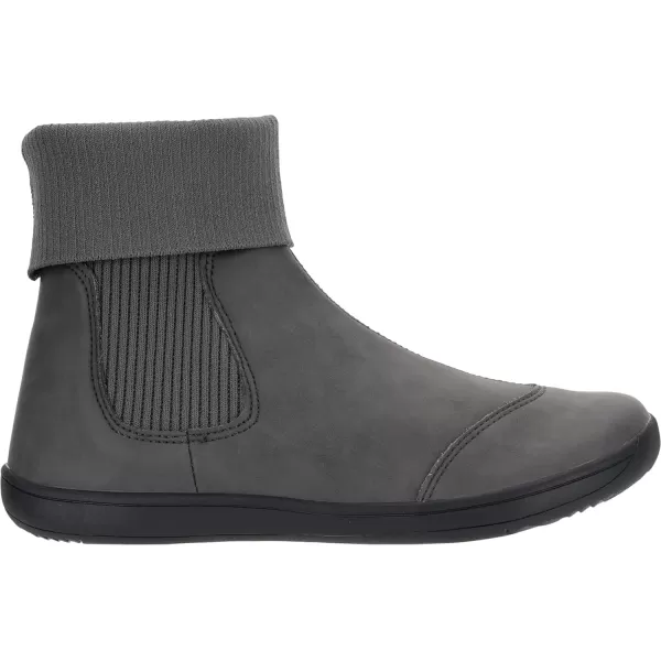 imageWHITIN Womens Minimalist Barefoot Chelsea Boots  Stacked Socklike Cuffs  Wide WidthW821  Grey