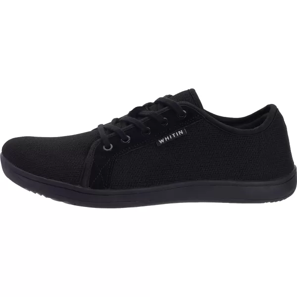 imageWHITIN Womens Minimalist Barefoot Shoes  Zero Drop Sole  Wide Width Fashion SneakerW81  All Black