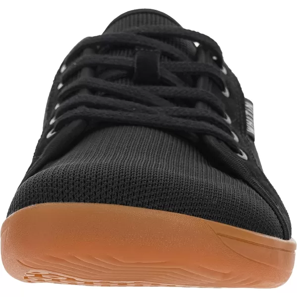imageWHITIN Womens Minimalist Barefoot Shoes  Zero Drop Sole  Wide Width Fashion SneakerW81  Black Gum