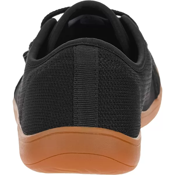 imageWHITIN Womens Minimalist Barefoot Shoes  Zero Drop Sole  Wide Width Fashion SneakerW81  Black Gum