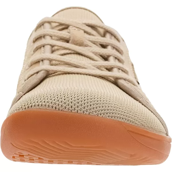 imageWHITIN Womens Minimalist Barefoot Shoes  Zero Drop Sole  Wide Width Fashion SneakerW81  Brown Gum