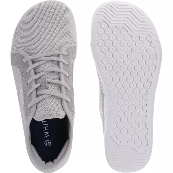 imageWHITIN Womens Minimalist Barefoot Shoes  Zero Drop Sole  Wide Width Fashion SneakerW81  Light Grey
