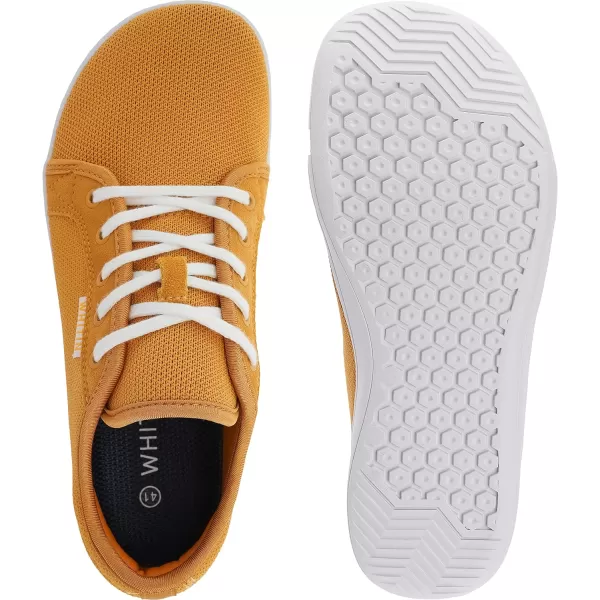 imageWHITIN Womens Minimalist Barefoot Shoes  Zero Drop Sole  Wide Width Fashion SneakerW81  Yellow