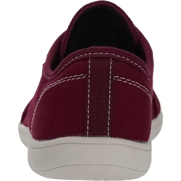 imageWHITIN Womens Minimalist Barefoot Shoes  Zero Drop Sole  Wide Width Fashion SneakerW81v2 Canvas  Burgundy
