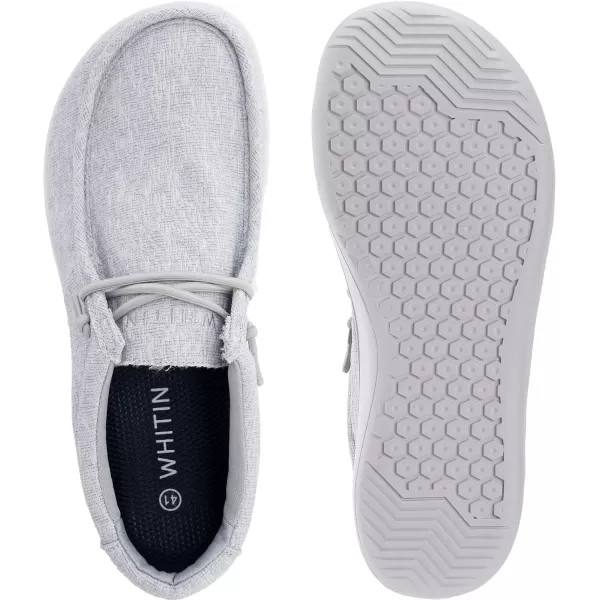 imageWHITIN Womens Minimalist Barefoot Shoes  Zero Drop Sole  Wide Width Fashion SneakerW86  Chambray Grey
