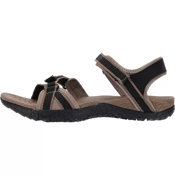 imageWHITIN Womens Outdoor Athletic Sandal with Adjustable Hooks  Secure FitC52  Black Grey