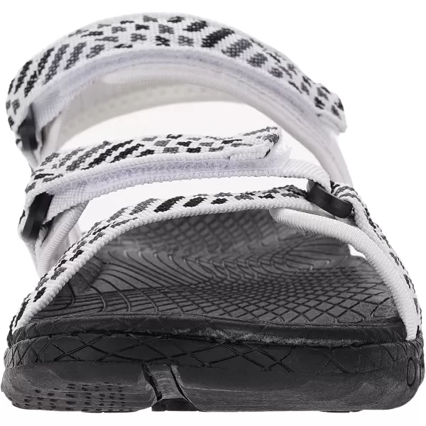 imageWHITIN Womens Outdoor Athletic Sandal with Adjustable Hooks  Secure FitC52  Black White