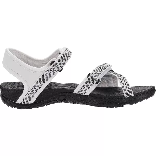 imageWHITIN Womens Outdoor Athletic Sandal with Adjustable Hooks  Secure FitC52  Black White