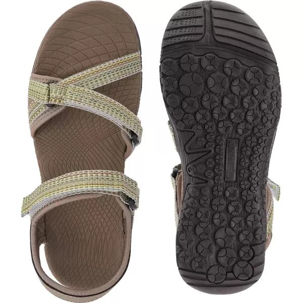 imageWHITIN Womens Outdoor Athletic Sandal with Adjustable Hooks  Secure FitC52  Brown