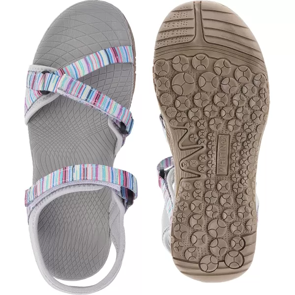 imageWHITIN Womens Outdoor Athletic Sandal with Adjustable Hooks  Secure FitC52  Multi