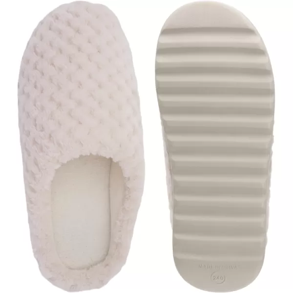 imageWHITIN Womens Pillow Warm Slippers with Outdoorfriendly Cushioned SoleBeige