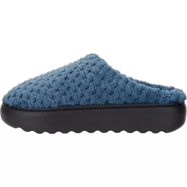 imageWHITIN Womens Pillow Warm Slippers with Outdoorfriendly Cushioned SoleBlue
