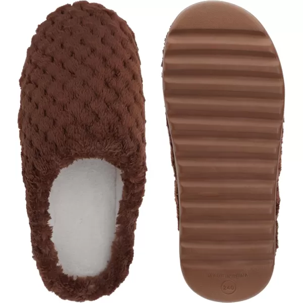 imageWHITIN Womens Pillow Warm Slippers with Outdoorfriendly Cushioned SoleBrown