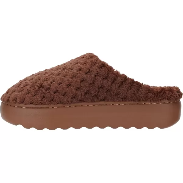imageWHITIN Womens Pillow Warm Slippers with Outdoorfriendly Cushioned SoleBrown