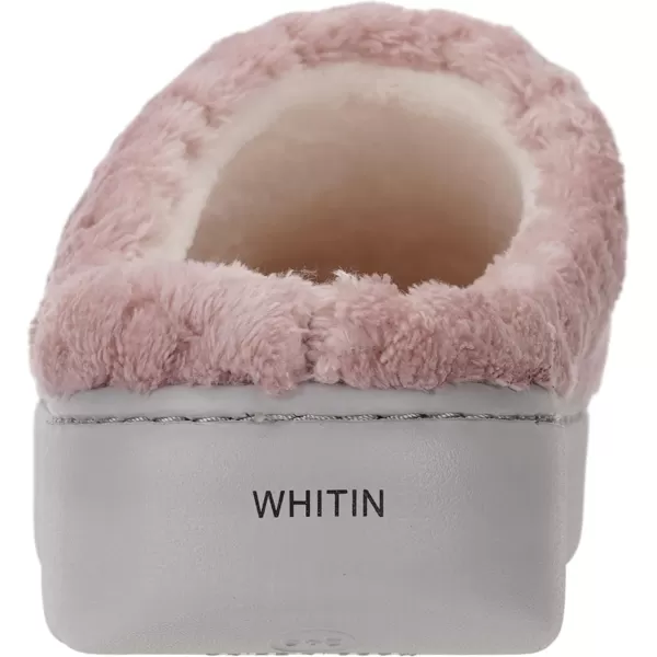 imageWHITIN Womens Pillow Warm Slippers with Outdoorfriendly Cushioned SolePink