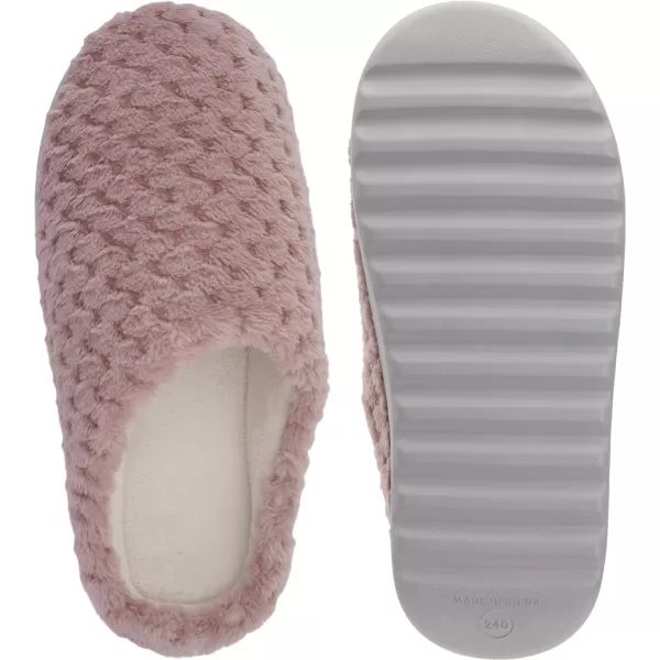 imageWHITIN Womens Pillow Warm Slippers with Outdoorfriendly Cushioned SolePink