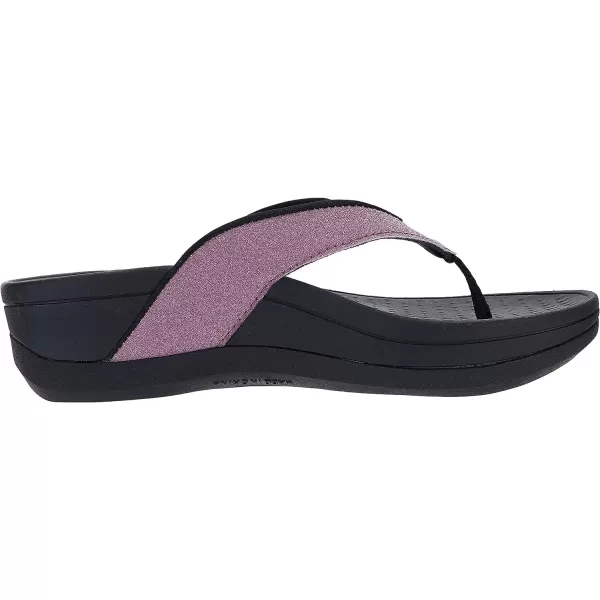 imageWHITIN Womens Platform Flip Flops  Orthotic Arch Support  Soft Toe Post  Wedge Thong SandalsC30  Rose Red