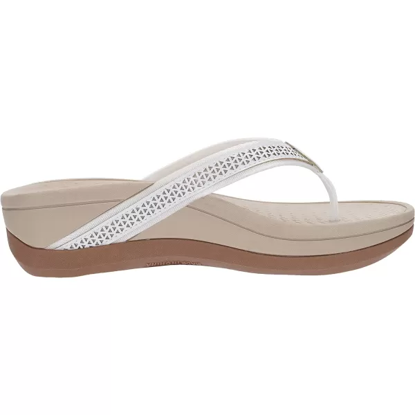 imageWHITIN Womens Platform Flip Flops  Orthotic Arch Support  Soft Toe Post  Wedge Thong SandalsC32  White