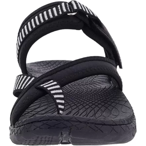 imageWHITIN Womens Toe Thong Sandal  Beach Outdoor Flip Flop  Arch SupportC50  All Black