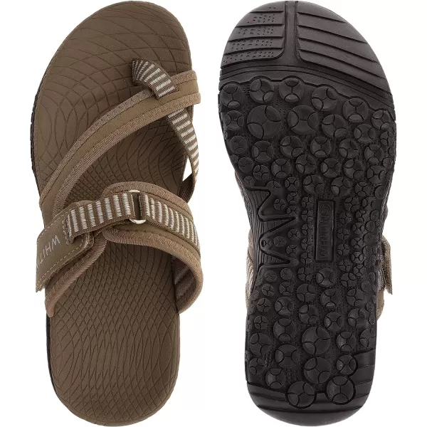 imageWHITIN Womens Toe Thong Sandal  Beach Outdoor Flip Flop  Arch SupportC50  Brown