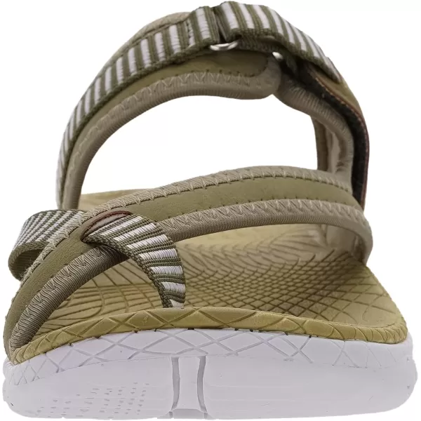 imageWHITIN Womens Toe Thong Sandal  Beach Outdoor Flip Flop  Arch SupportC50  Green