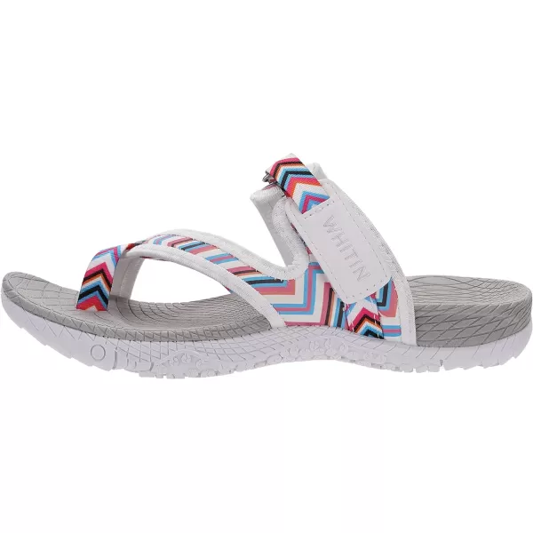 imageWHITIN Womens Toe Thong Sandal  Beach Outdoor Flip Flop  Arch SupportC50  Multi